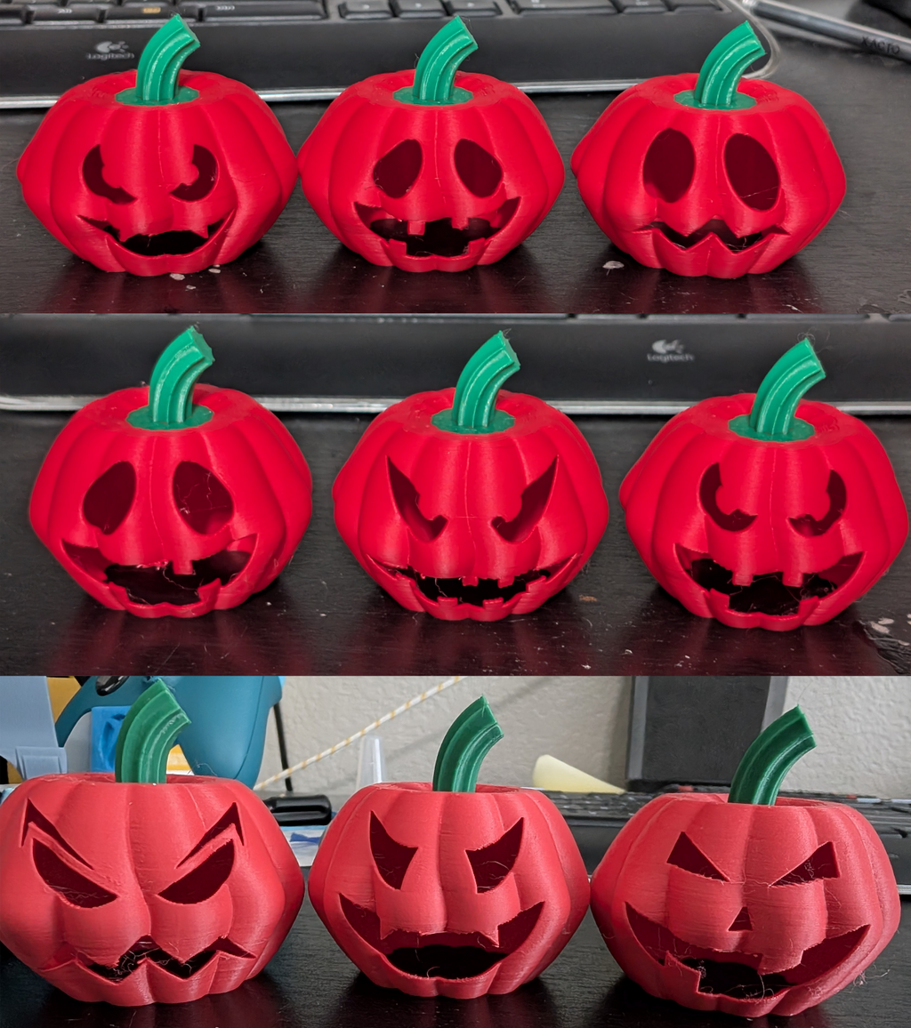 35 faces - Pumpkin tea light