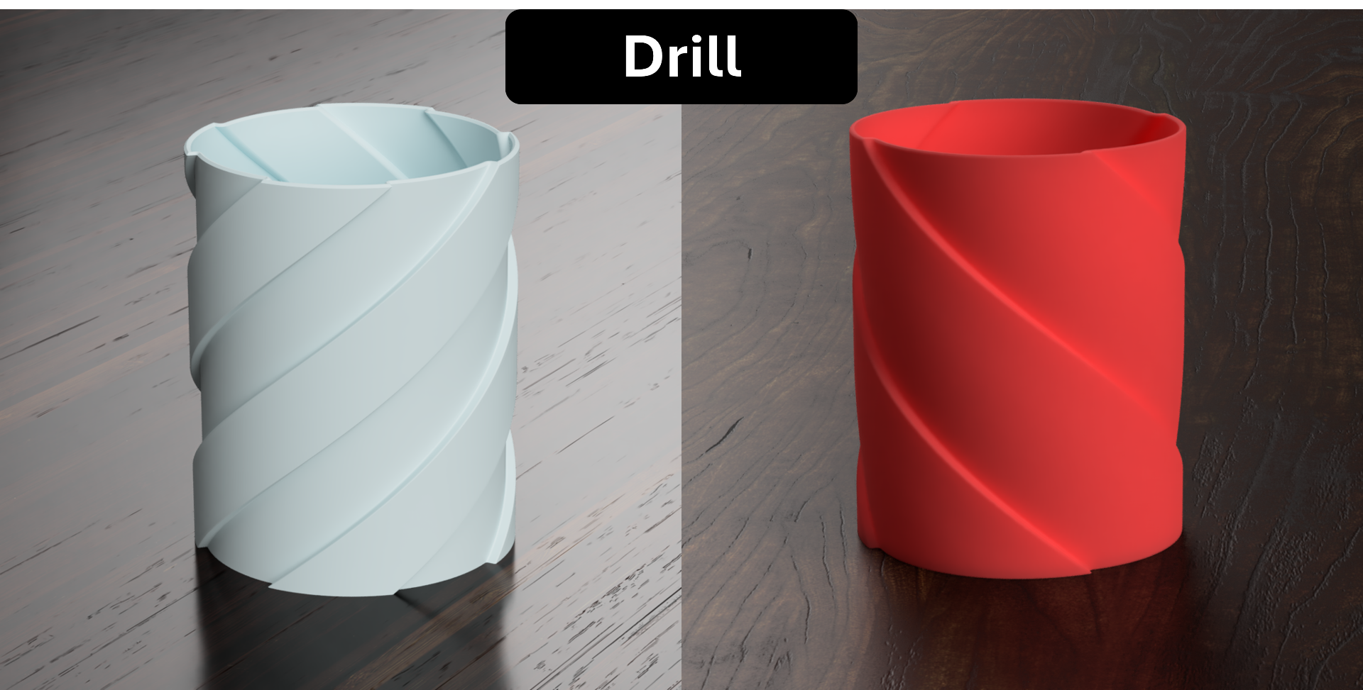 Geometric Pencil Pot Series: 11 Designs