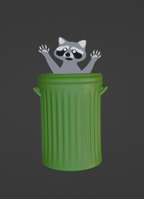 Racoon bookmark with a stand