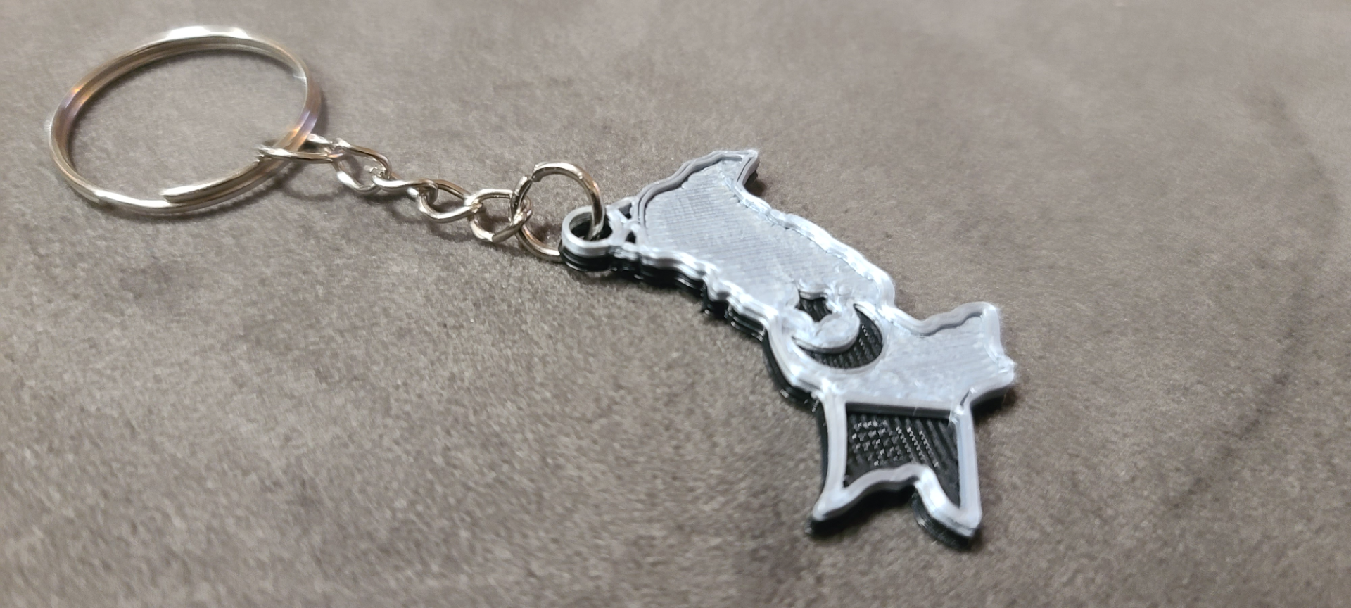 Pakistan Keychain Dual Color NO AMS Required