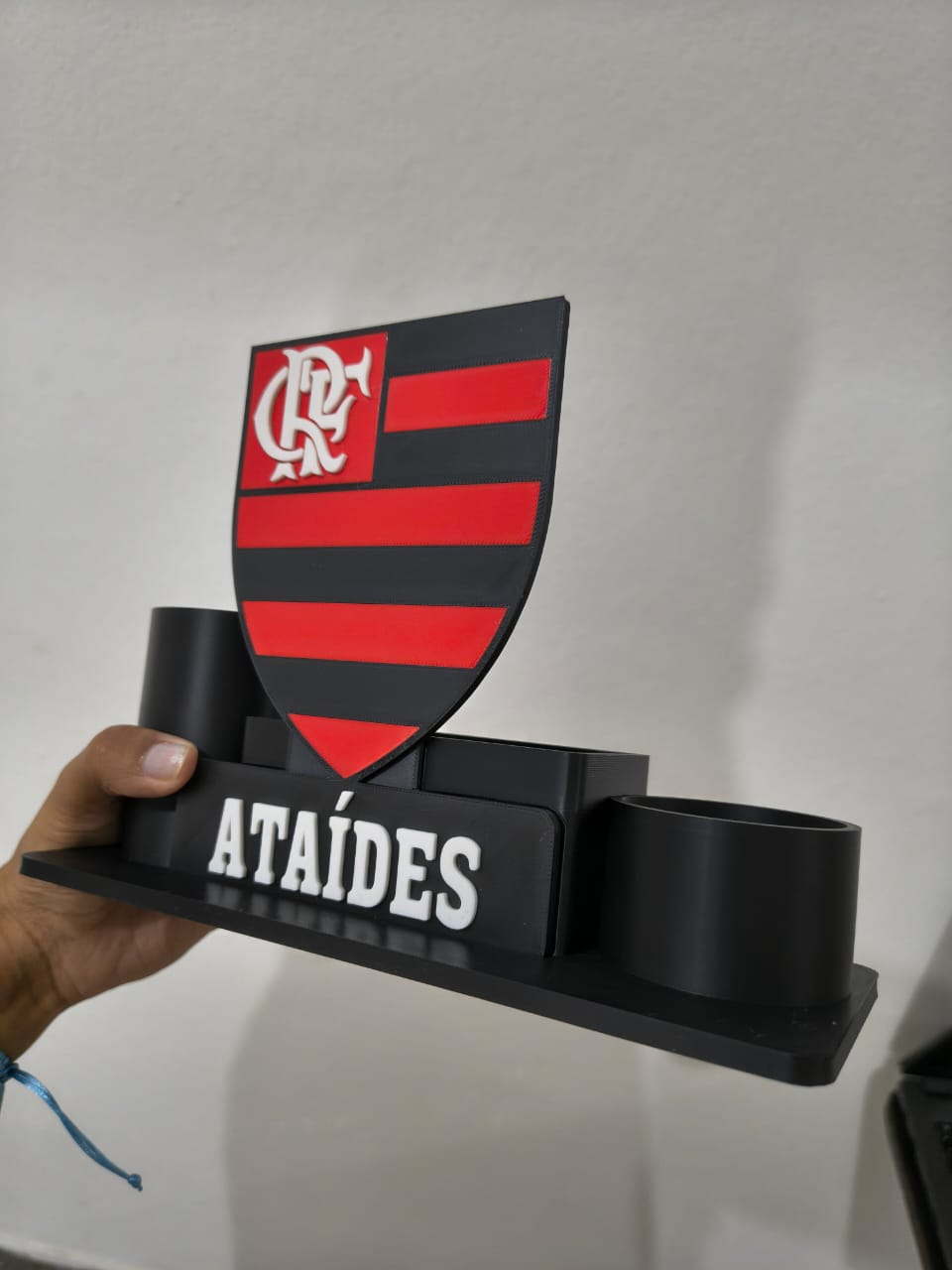 Porta canetas flamengo editável