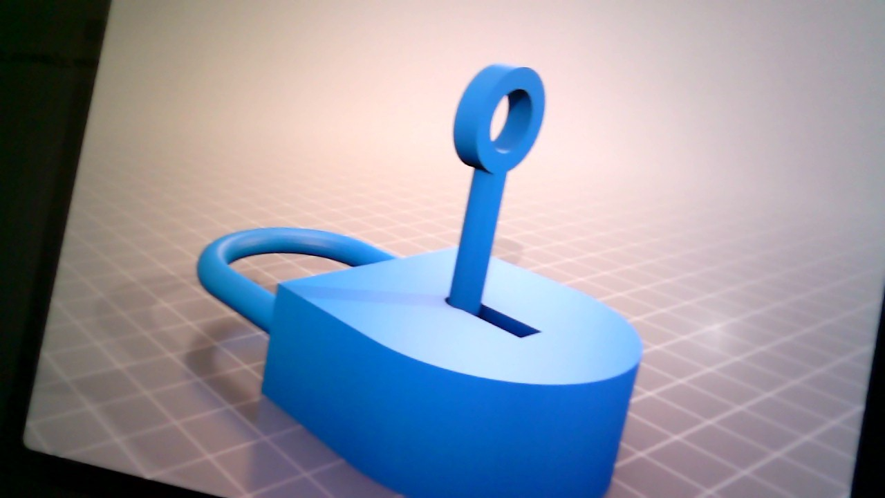 100% 3D printed Padlock