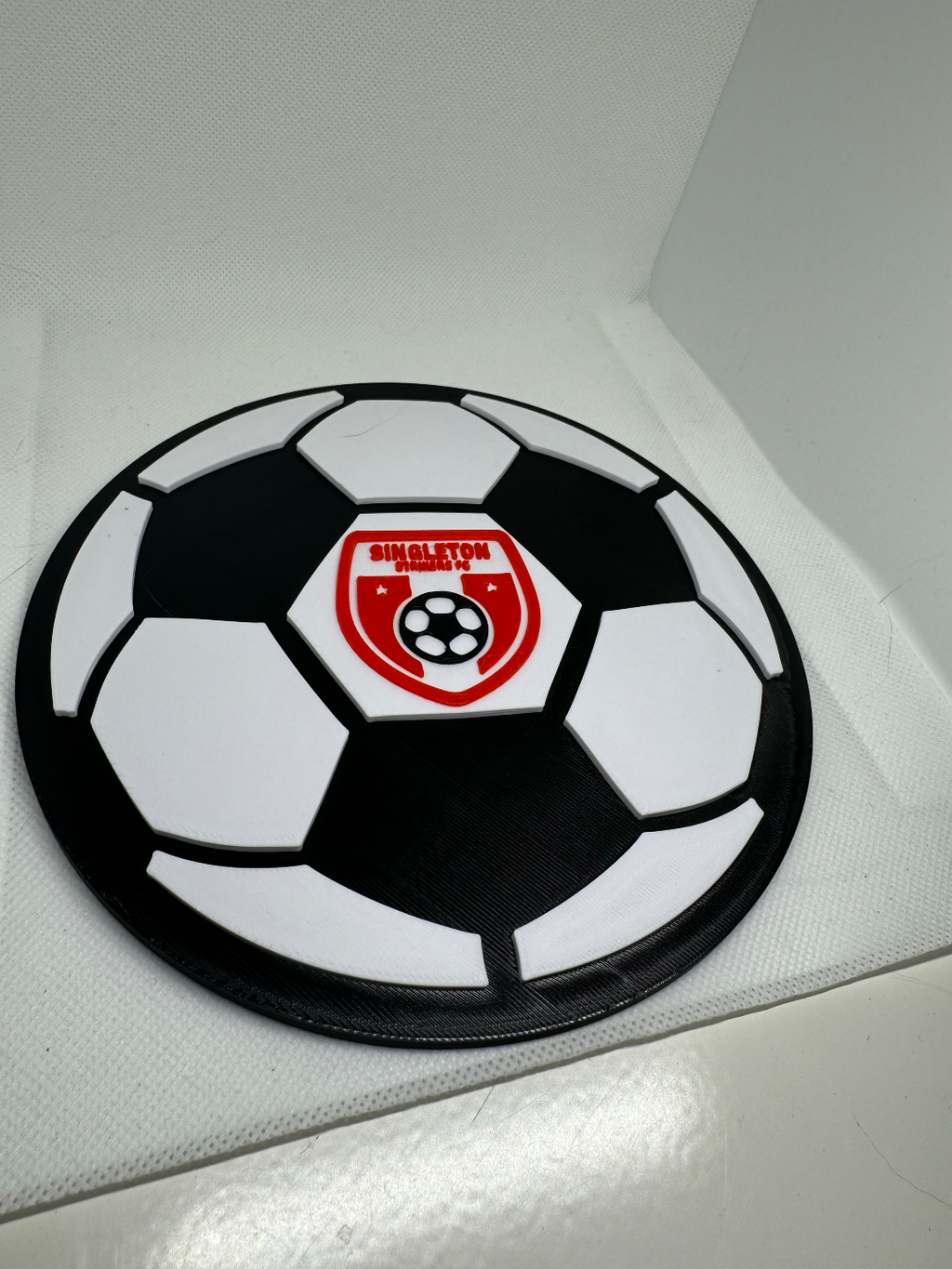 Wall Art - Soccer Ball - with wall Hanger Cutout