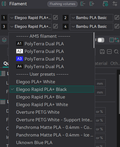 Fully Calibrated Profile - Elegoo Rapid PLA+ Black