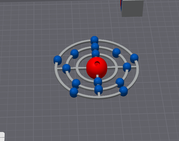 Phosphor Atom Model (Bohrsche Schalenmodell)