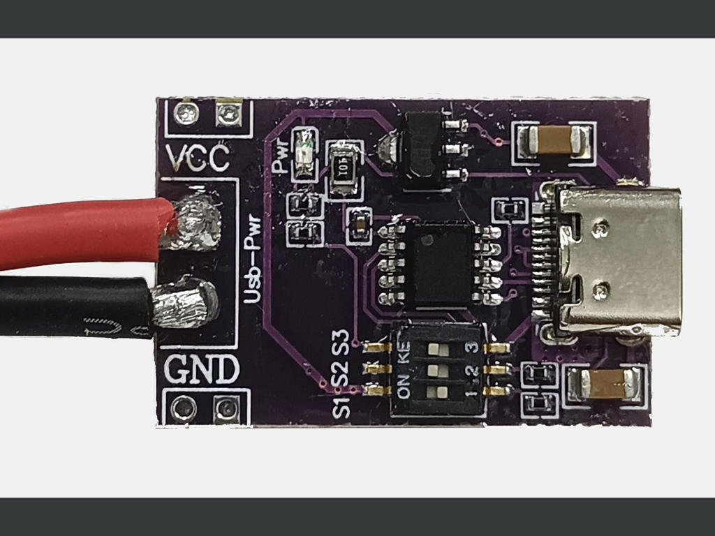 USB Type C PD Trigger Case (Board 20 x 30 mm)