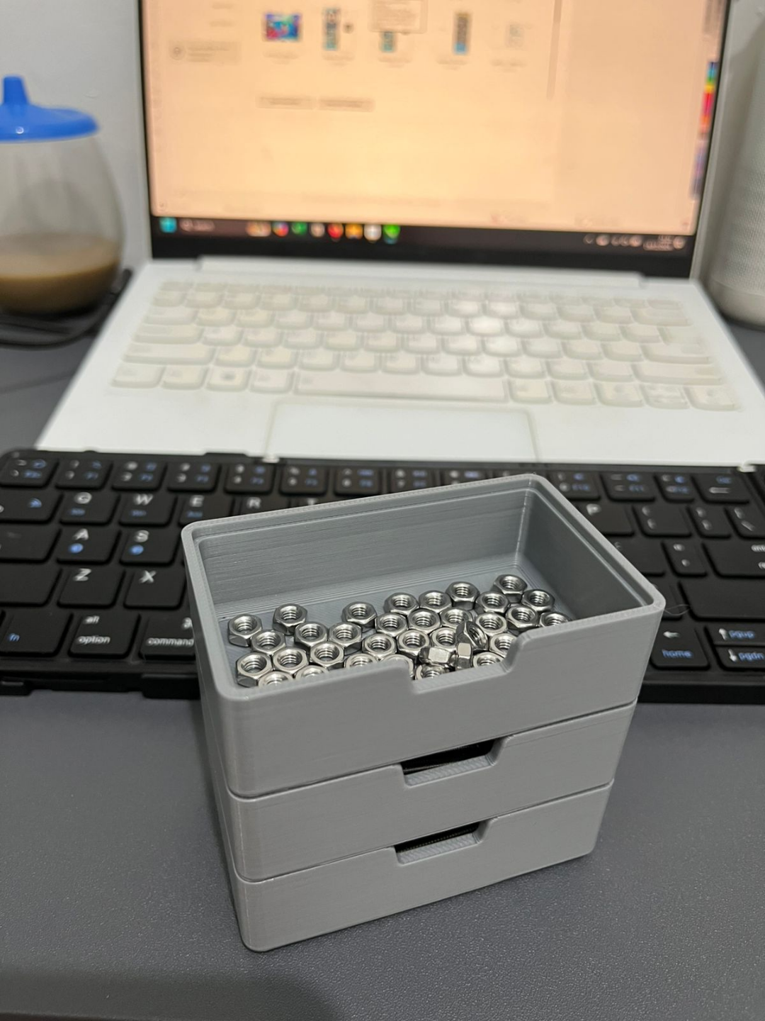 Stackable parts storage