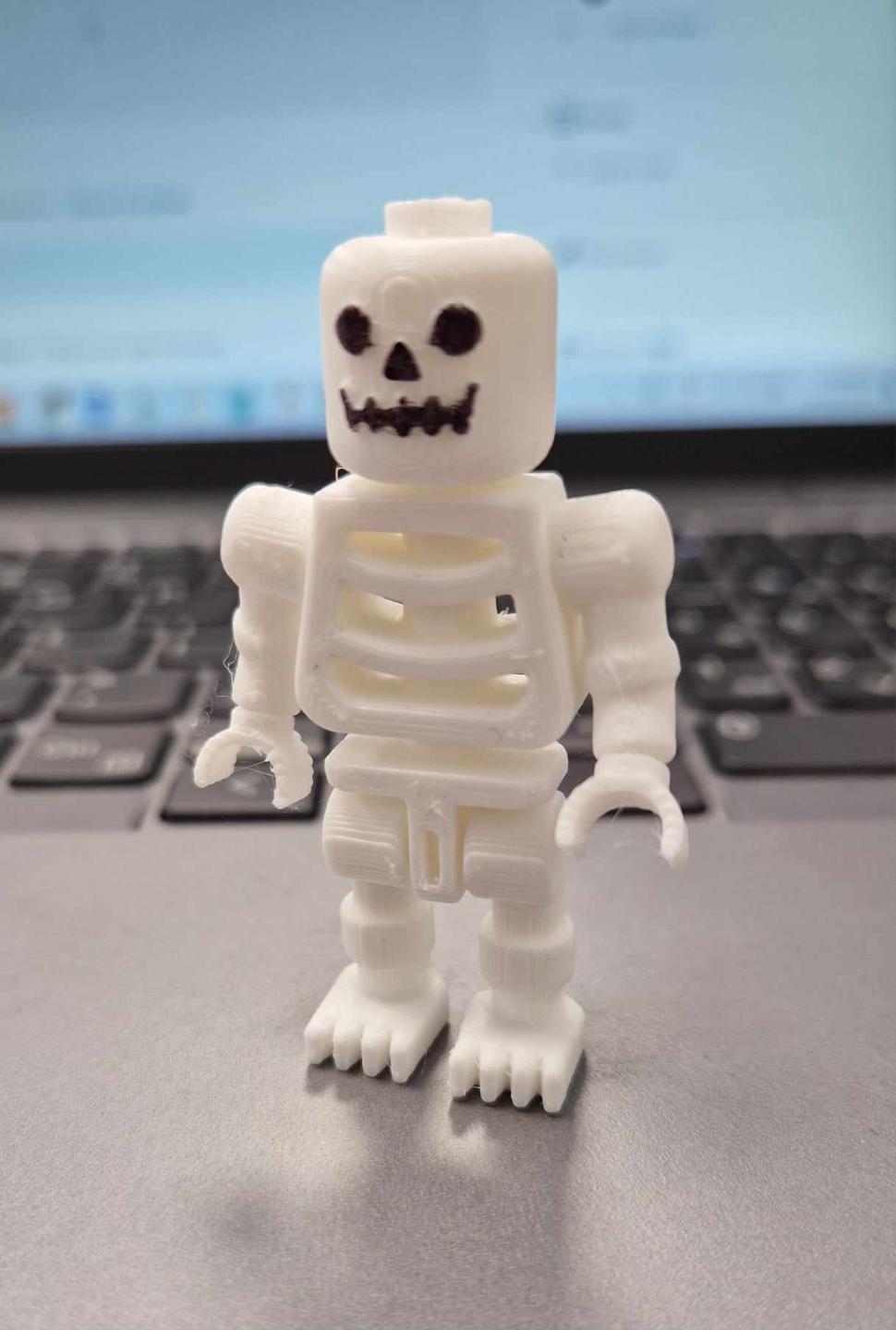 Brick Skeleton Figure - Print In Place