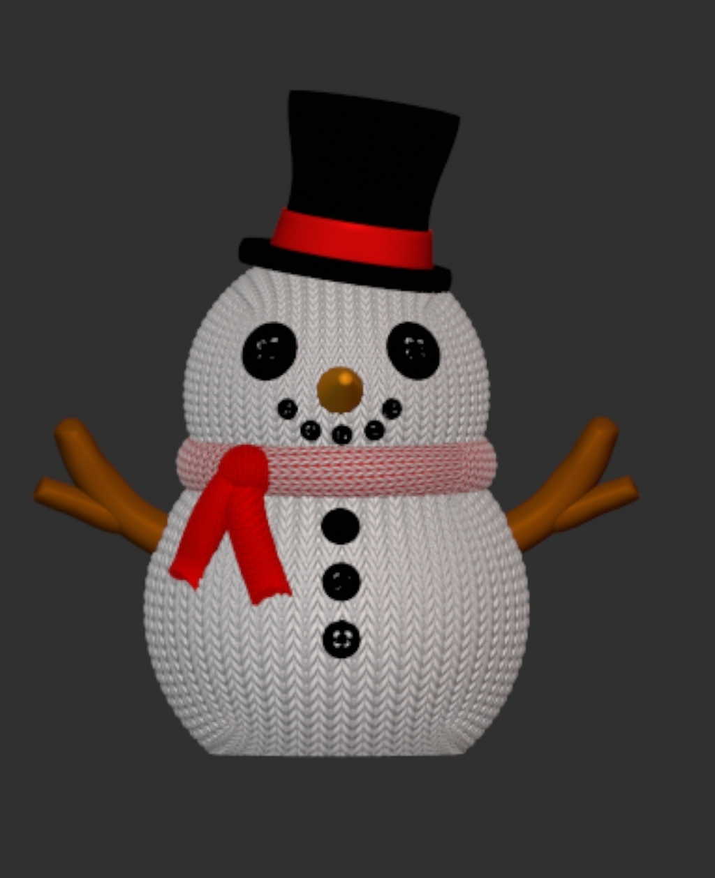 snowman CHUBBS knit LED tea light Lamp