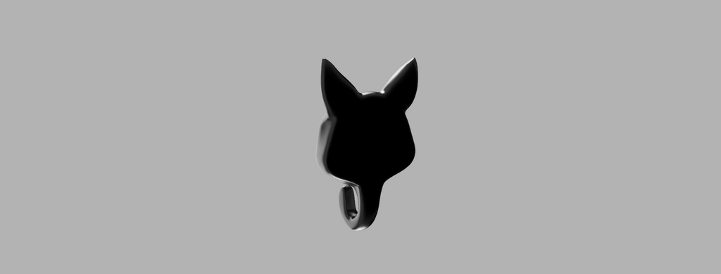 Minimalist Cat Head Wall Hook