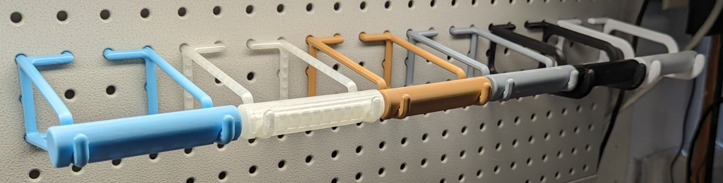 Filament Roll Holder for Standard Peg Board