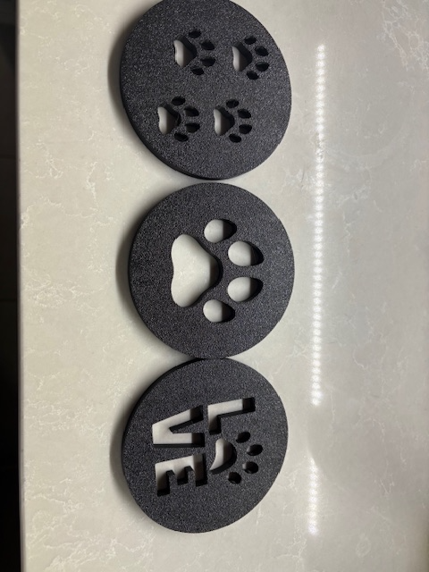 3 Pack Paw Latte Coffee Stencils