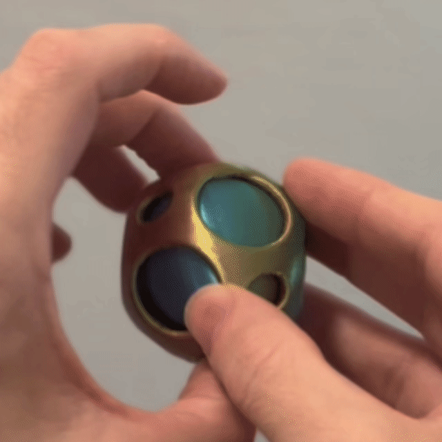 Spinning Sphere Inside Sphere Fidget Toy