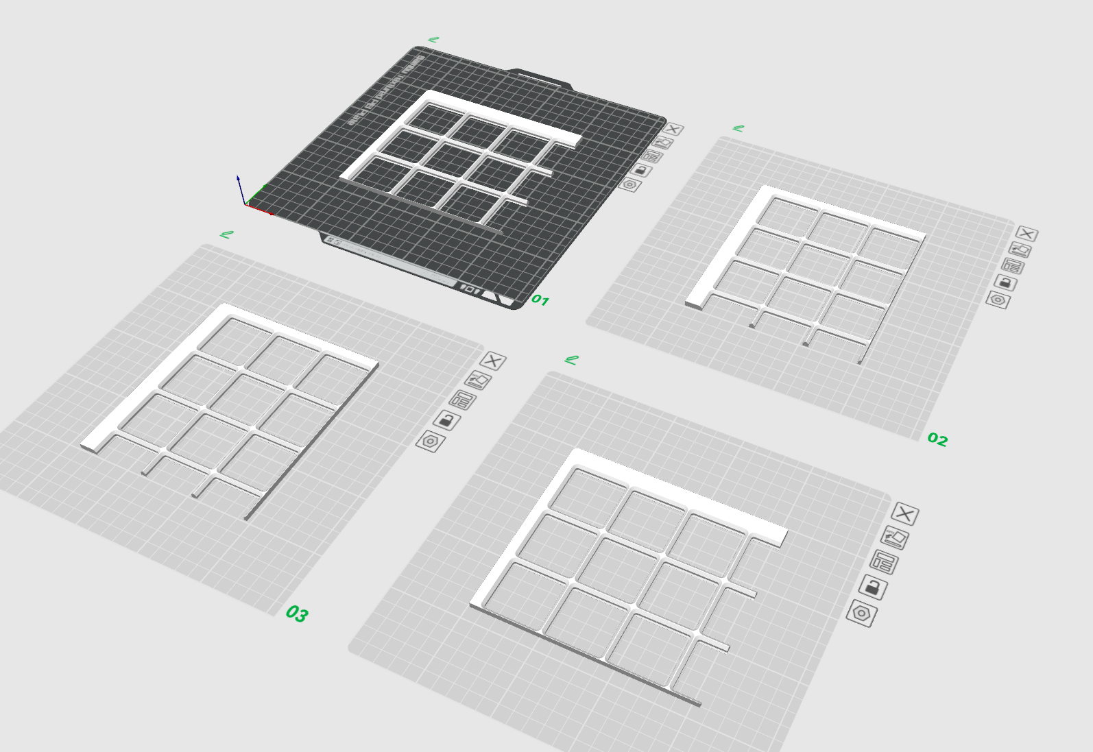 IKEA Kallax Schubladen Gridfinity Gatter