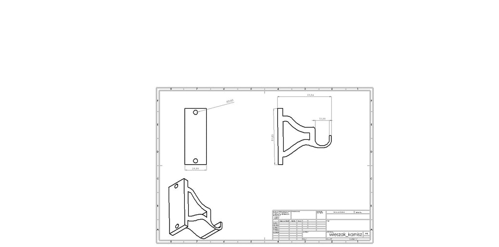 Curtain rod hanger 12mm