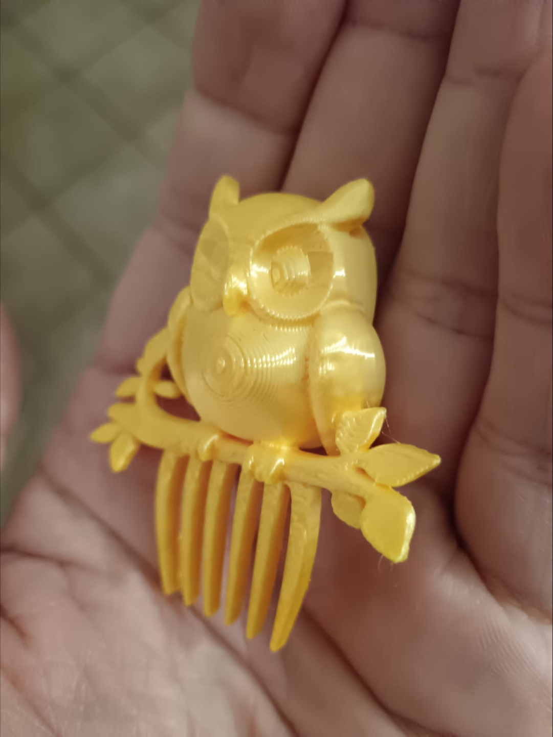 Owl Hair Comb