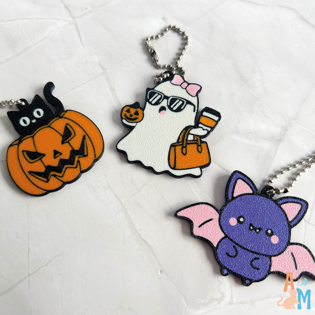 Halloween Earrings & Keyring Set (free commercial)