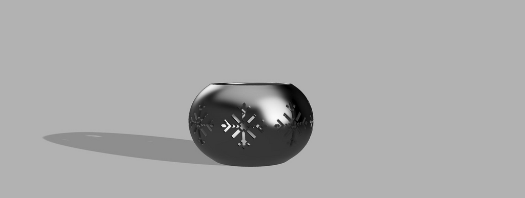 Remixed Snow Flake tea light