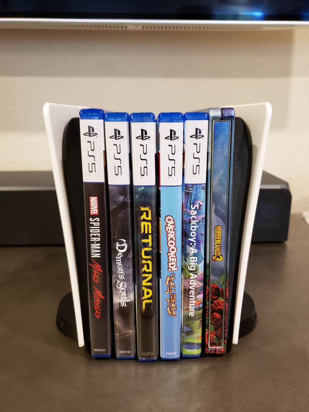 PS5 Video Game Organizer Bookends