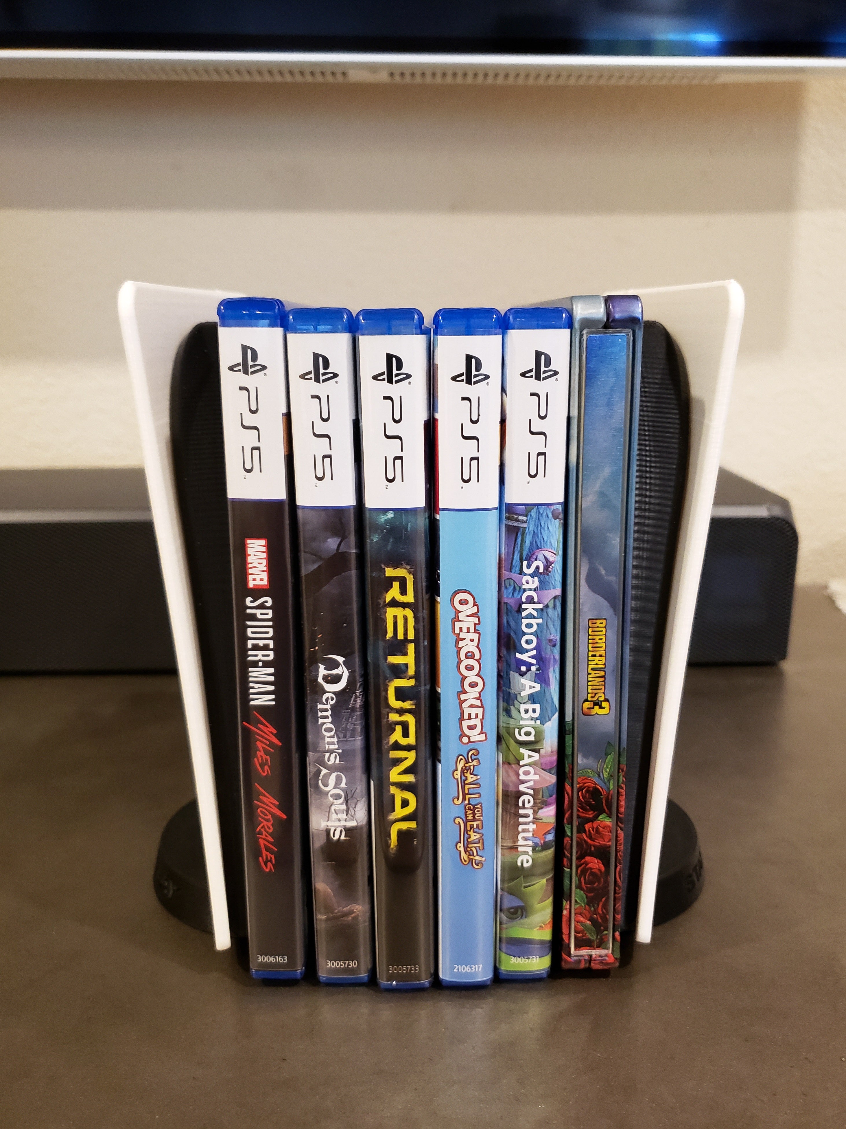 PS5 Video Game Organizer Bookends