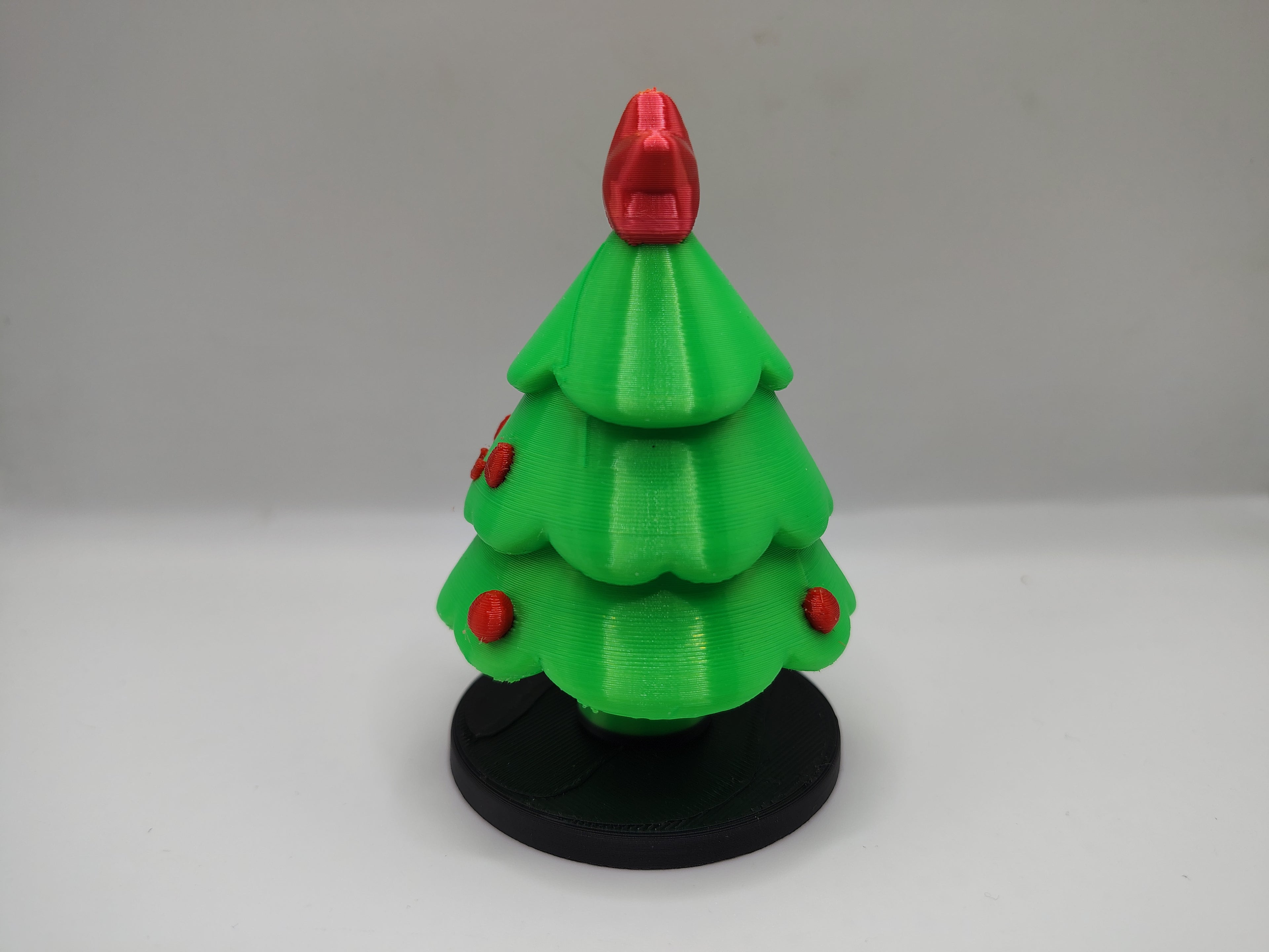 Smiling Christmas Tree with Star Topper