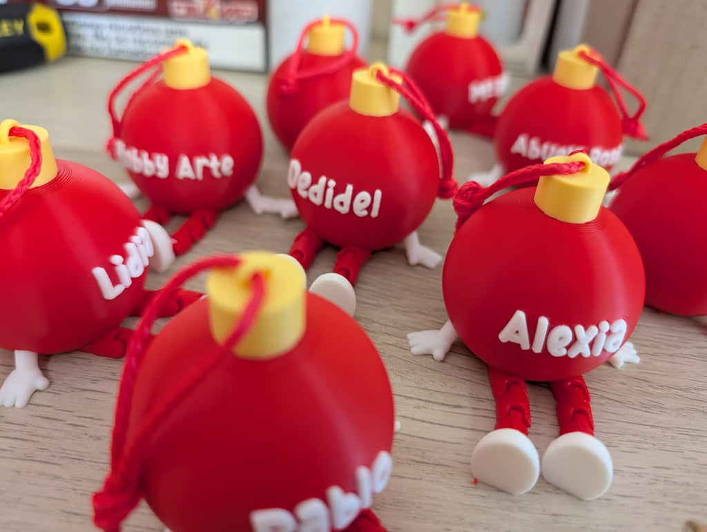 Bola de navidad personalizada articulada