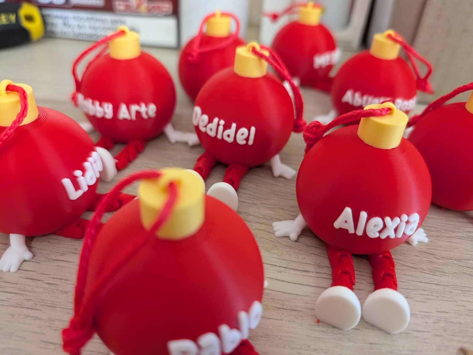 Bola de navidad personalizada articulada