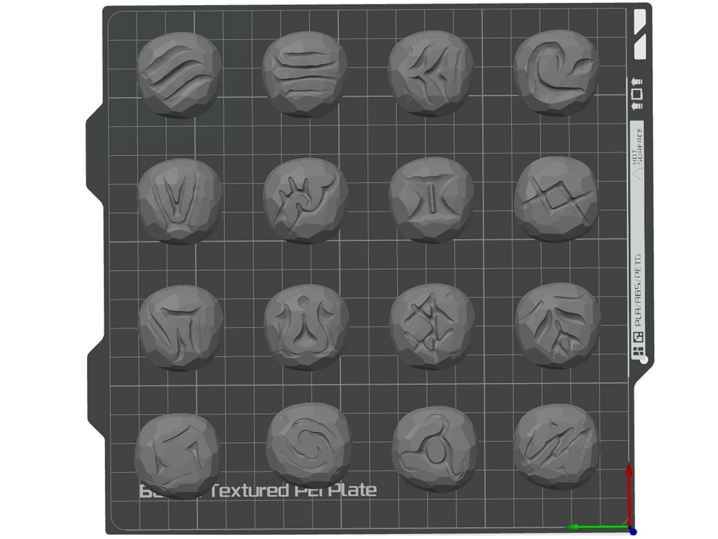 16 Stylized Rune stones