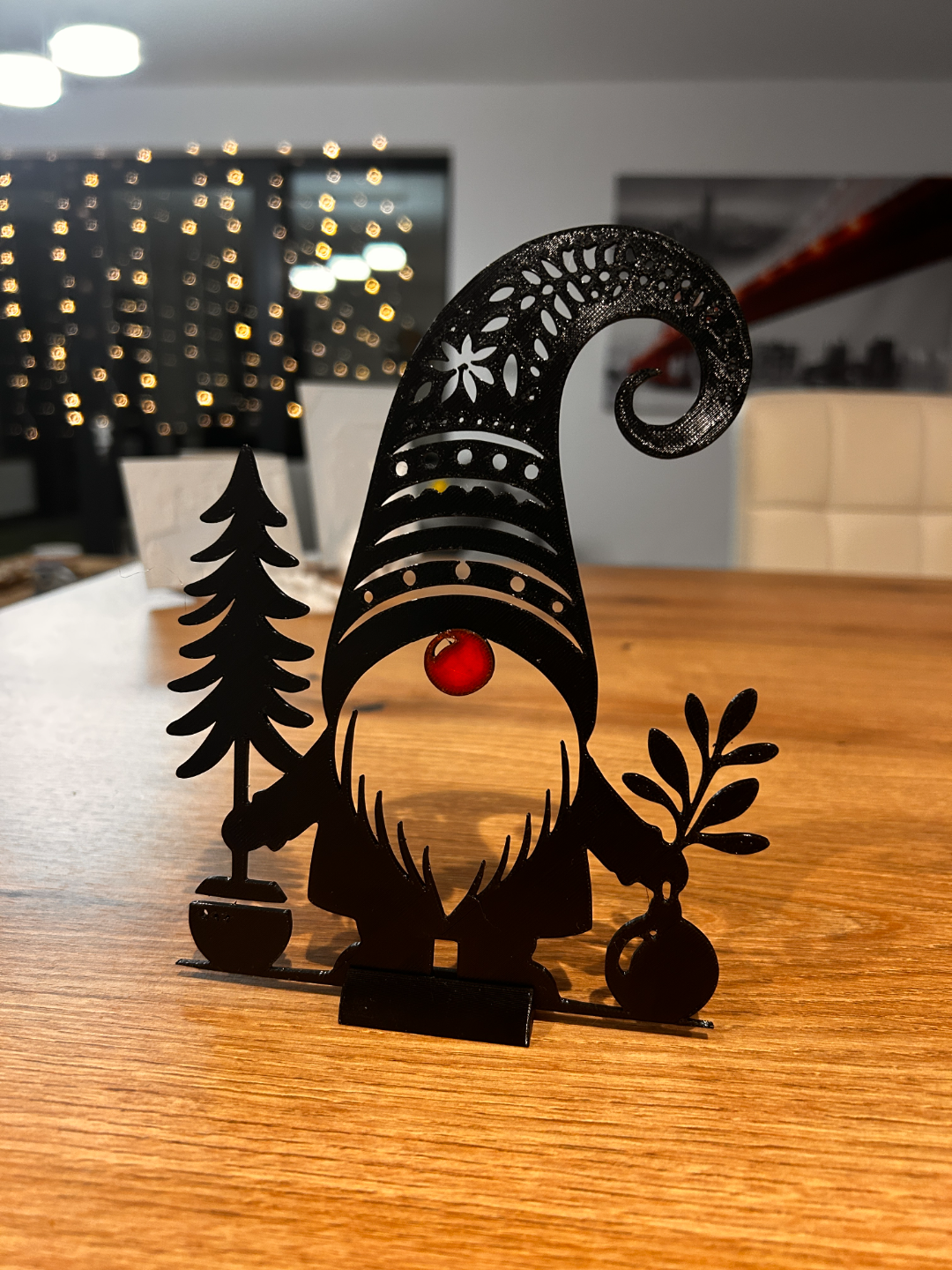 Christmas elf with stand