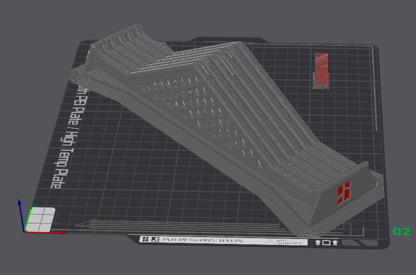 Bambu Lab x 5 Build Plate Holder With Hexagon Holes