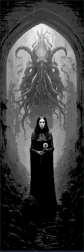 Gothic Horror Bookmarks set of 3 - Cthulho Lovecraftian Designs
