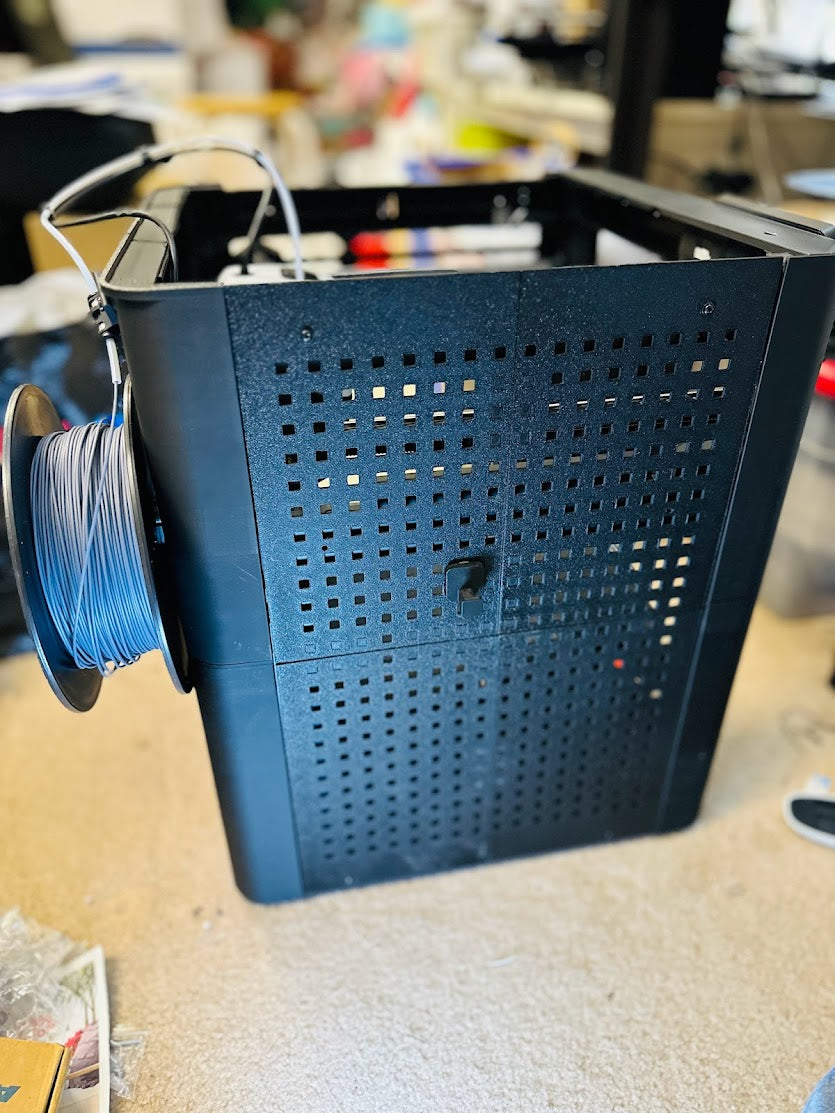 Pegboard panels for Bambu P1P minimal shell enclosure