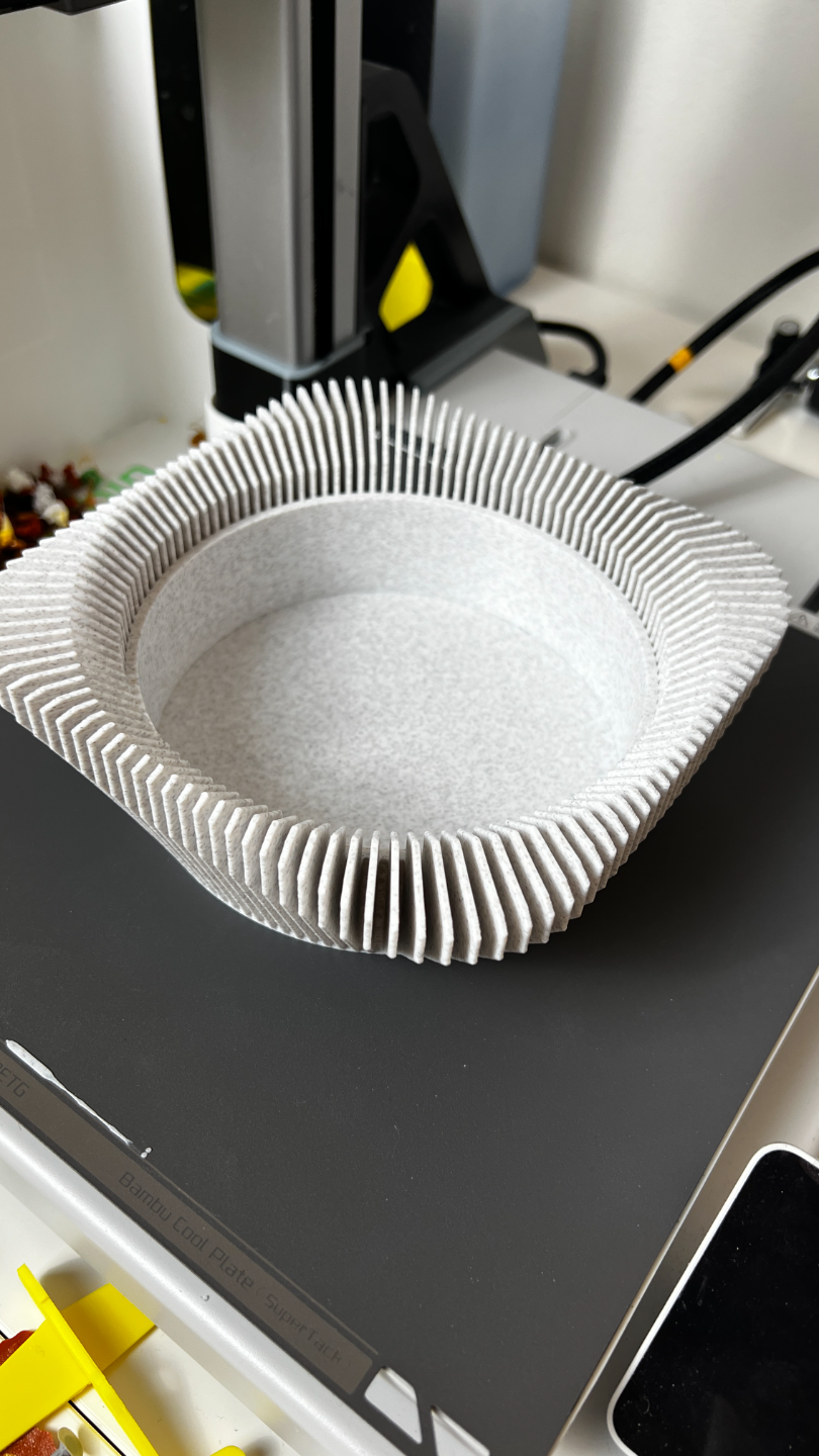 Ribbed Key / Coins Hallway Tray v2 (tall)