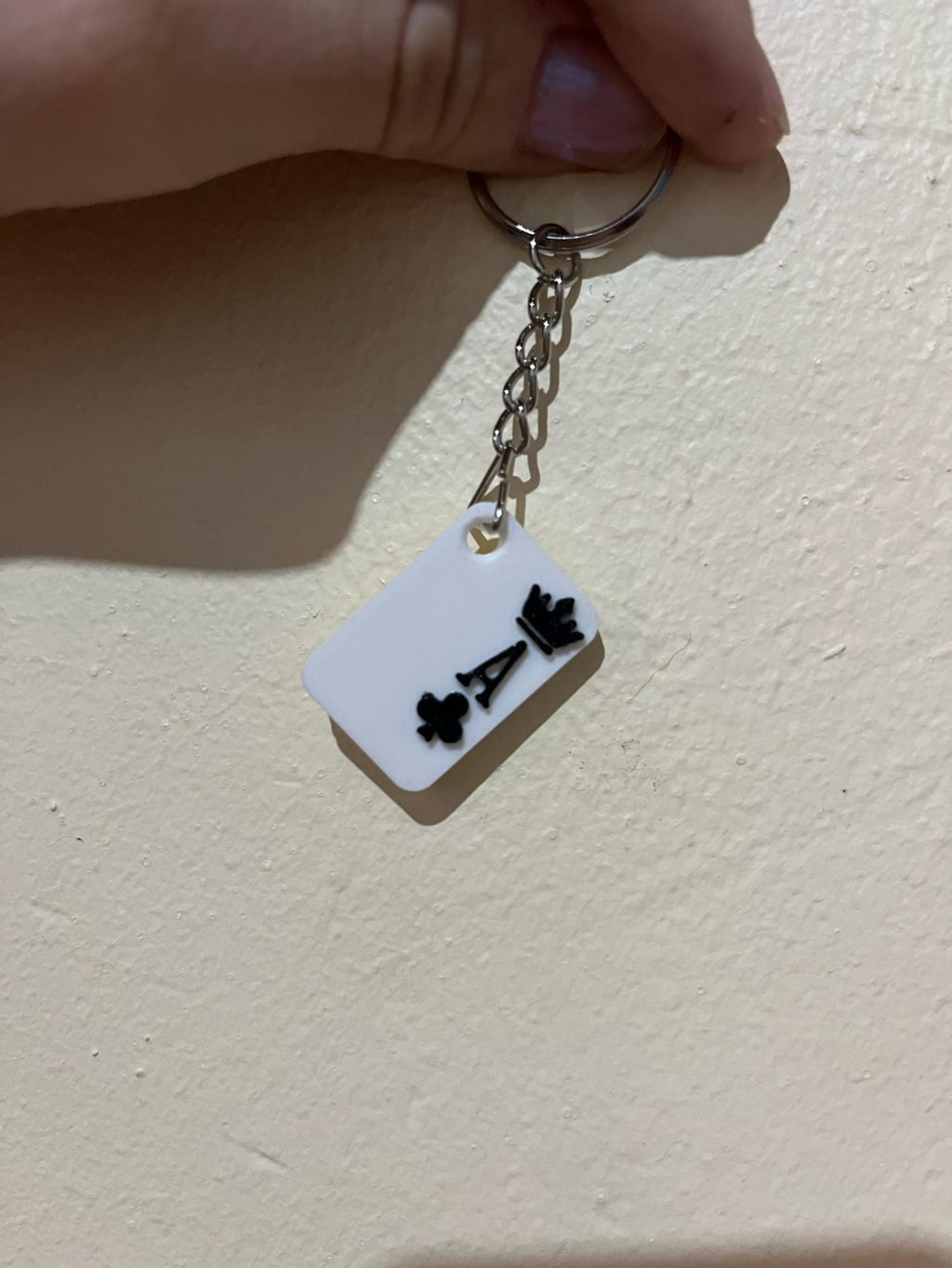 Poker card keychain A