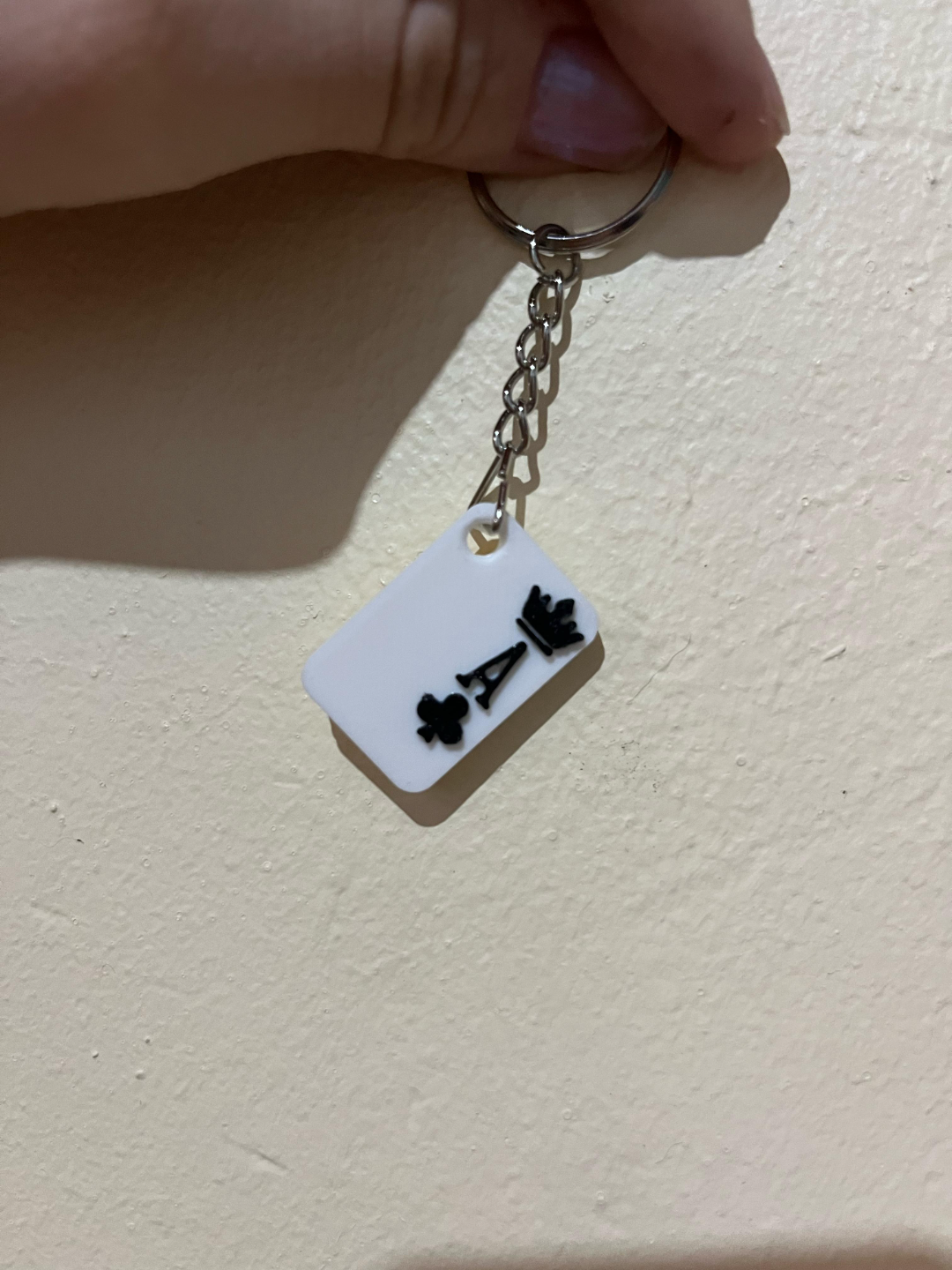 Poker card keychain A