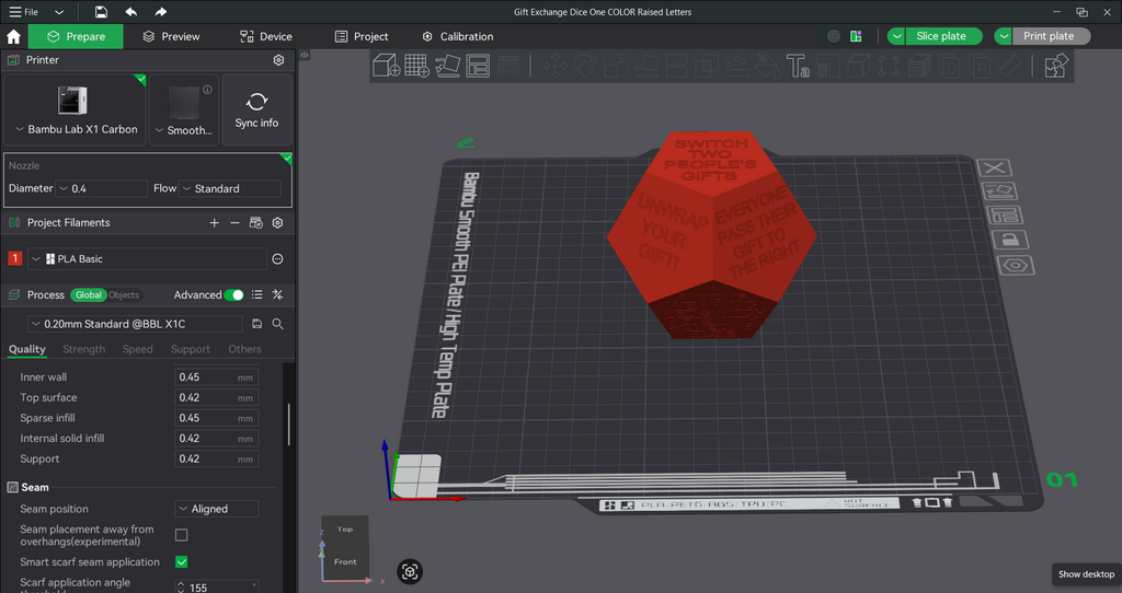 Christmas Gift Exchange Dice, Newly added Files