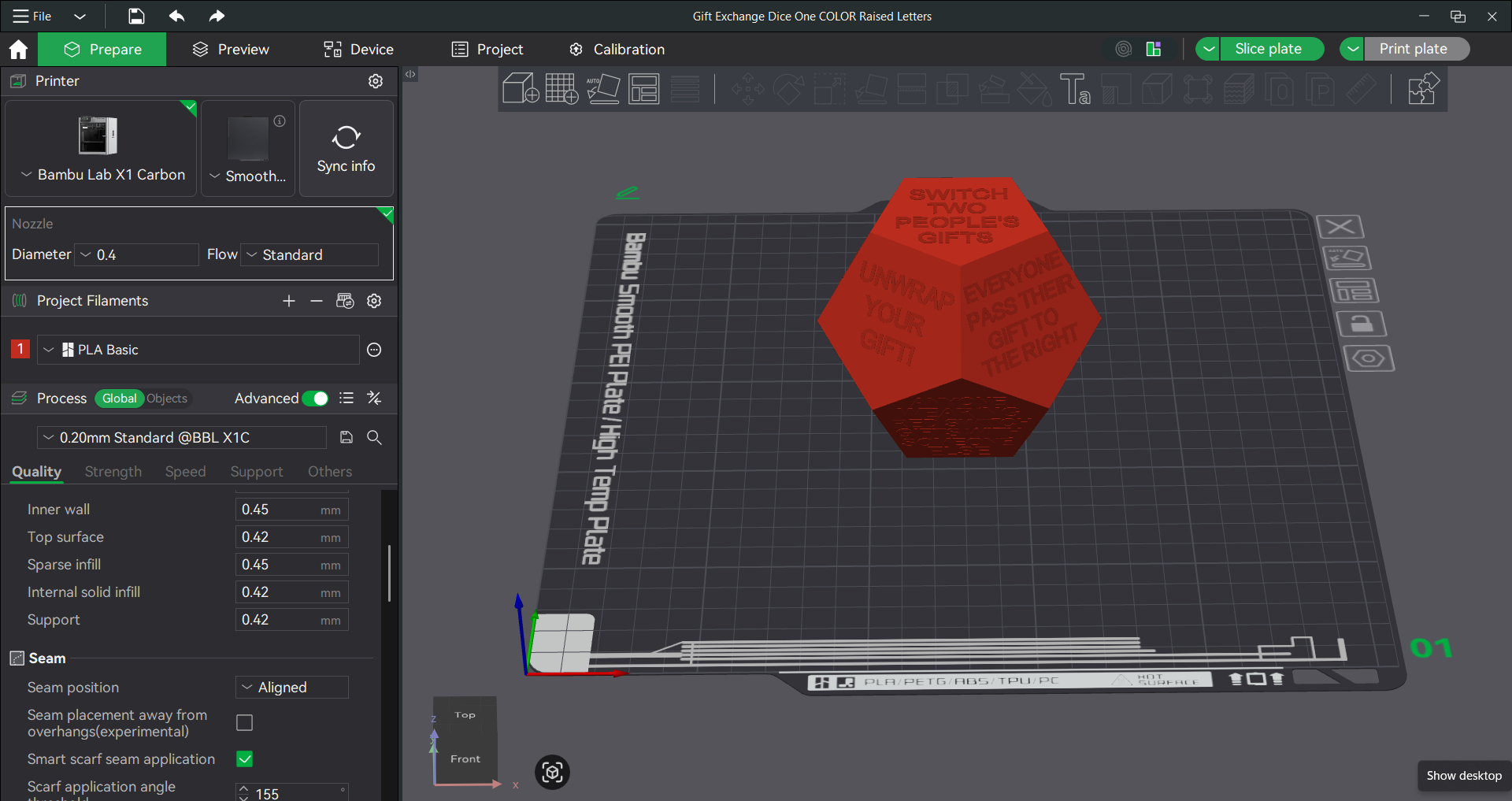 Christmas Gift Exchange Dice, Newly added Files
