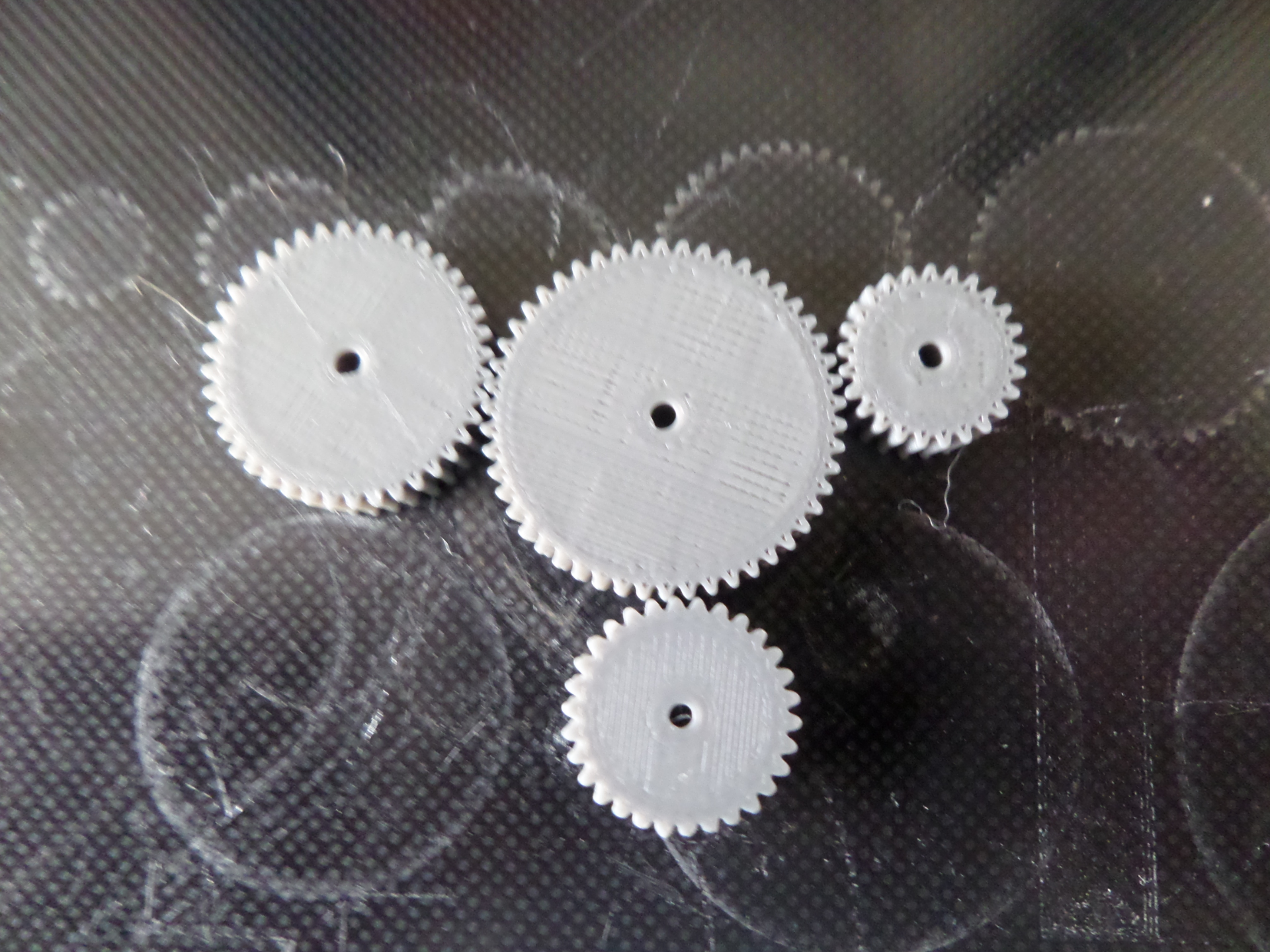 various gear sizes