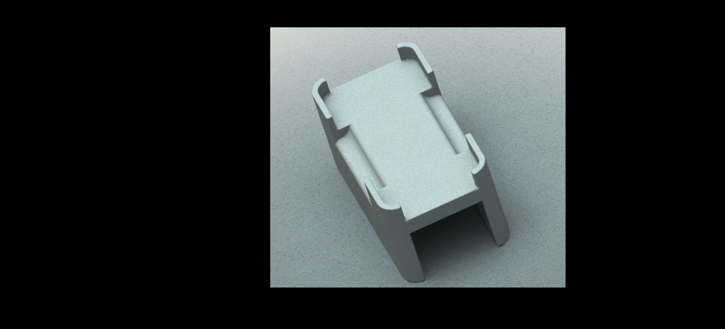 Phoner holder for a 60mm bedrest