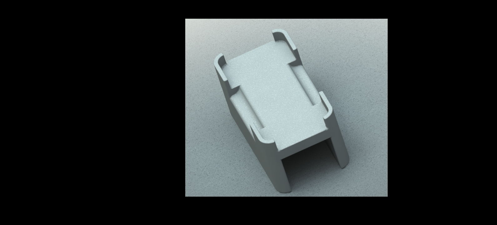Phoner holder for a 60mm bedrest