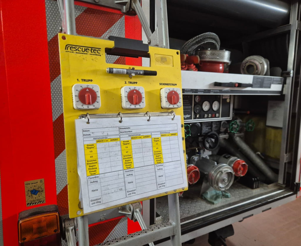 Feuerwehr Halterwinkel Atemschutzüberwachungstafel