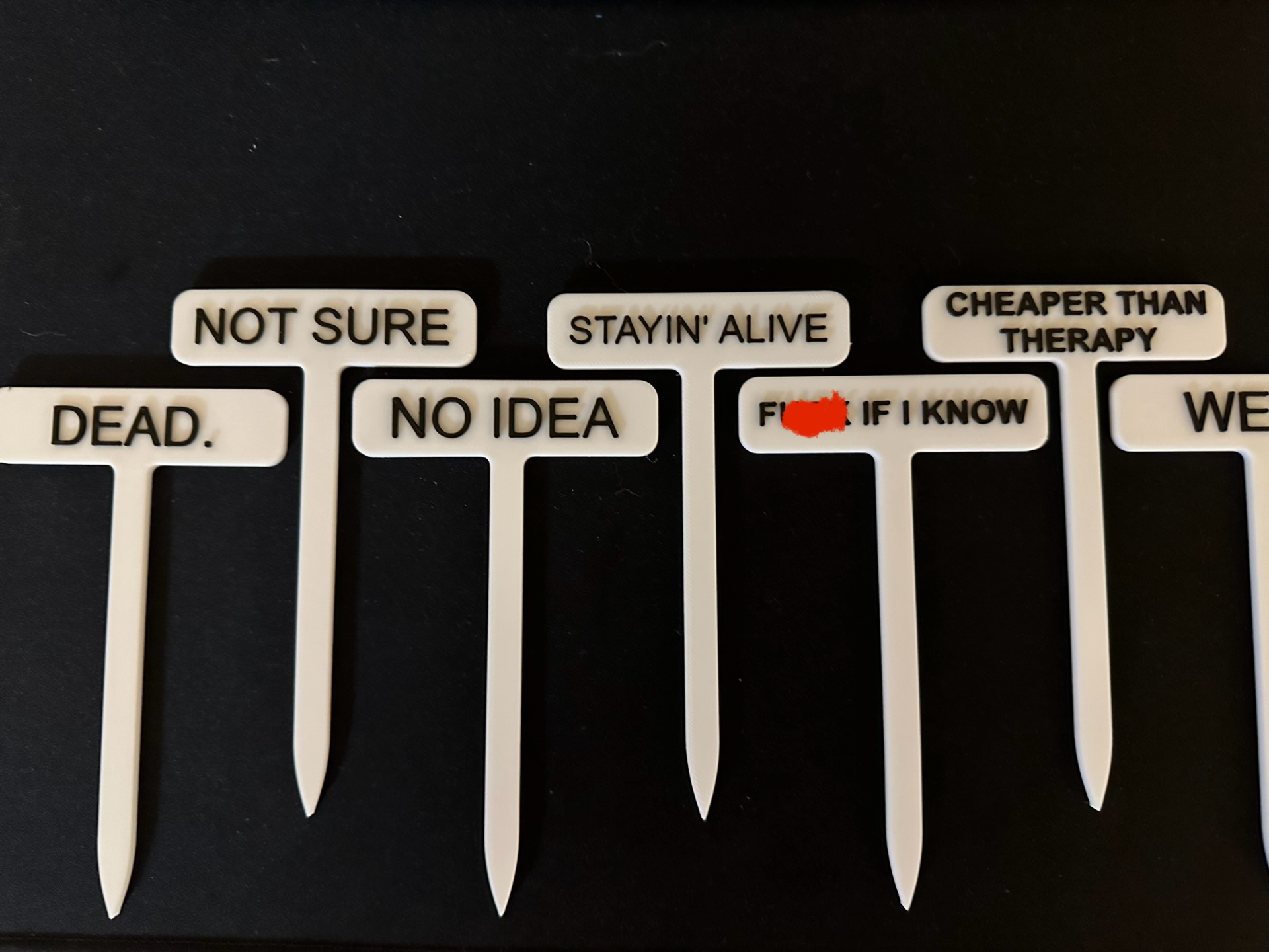 Funny Plant Markers
