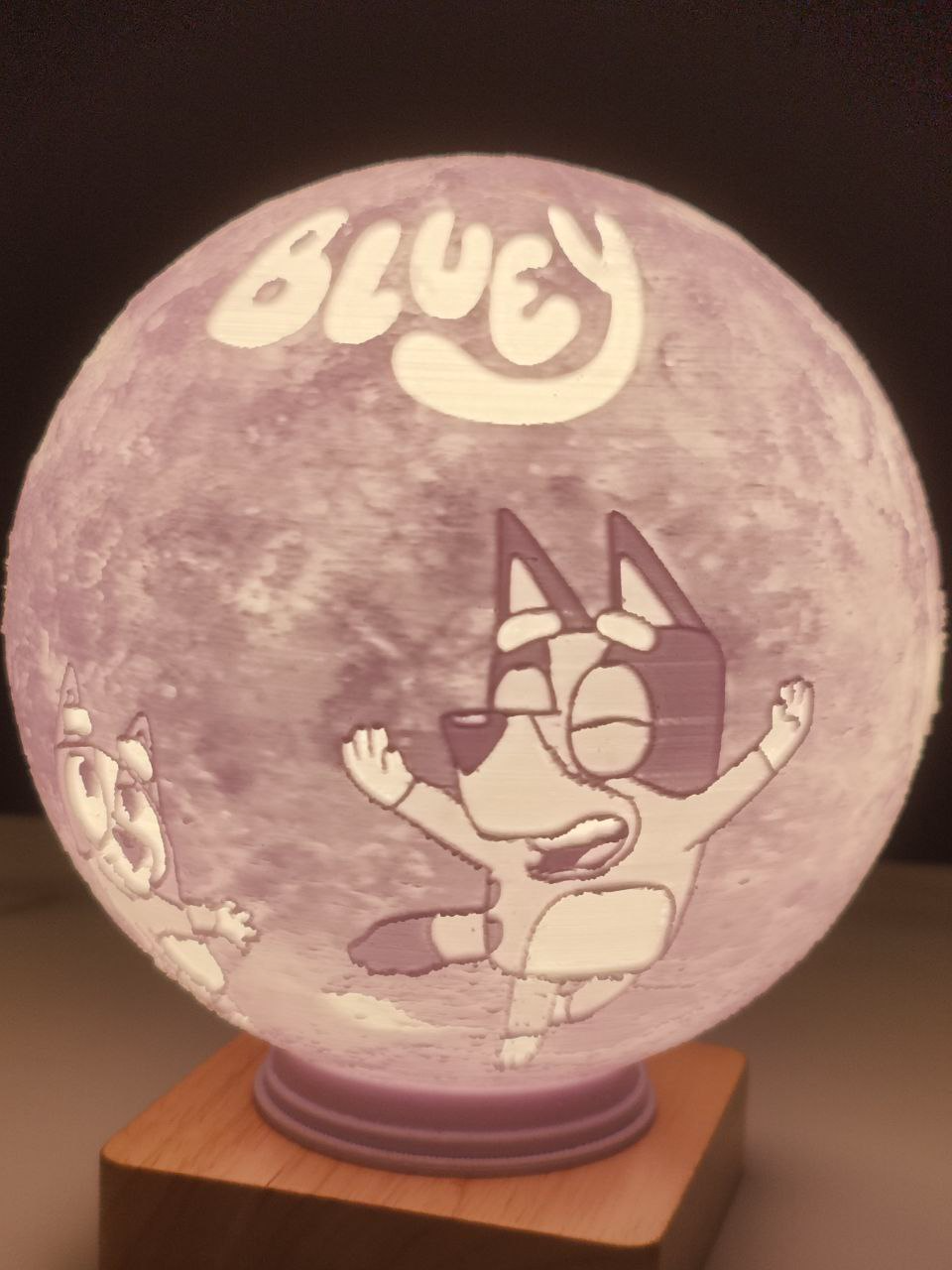 Bluey Moon Lamp