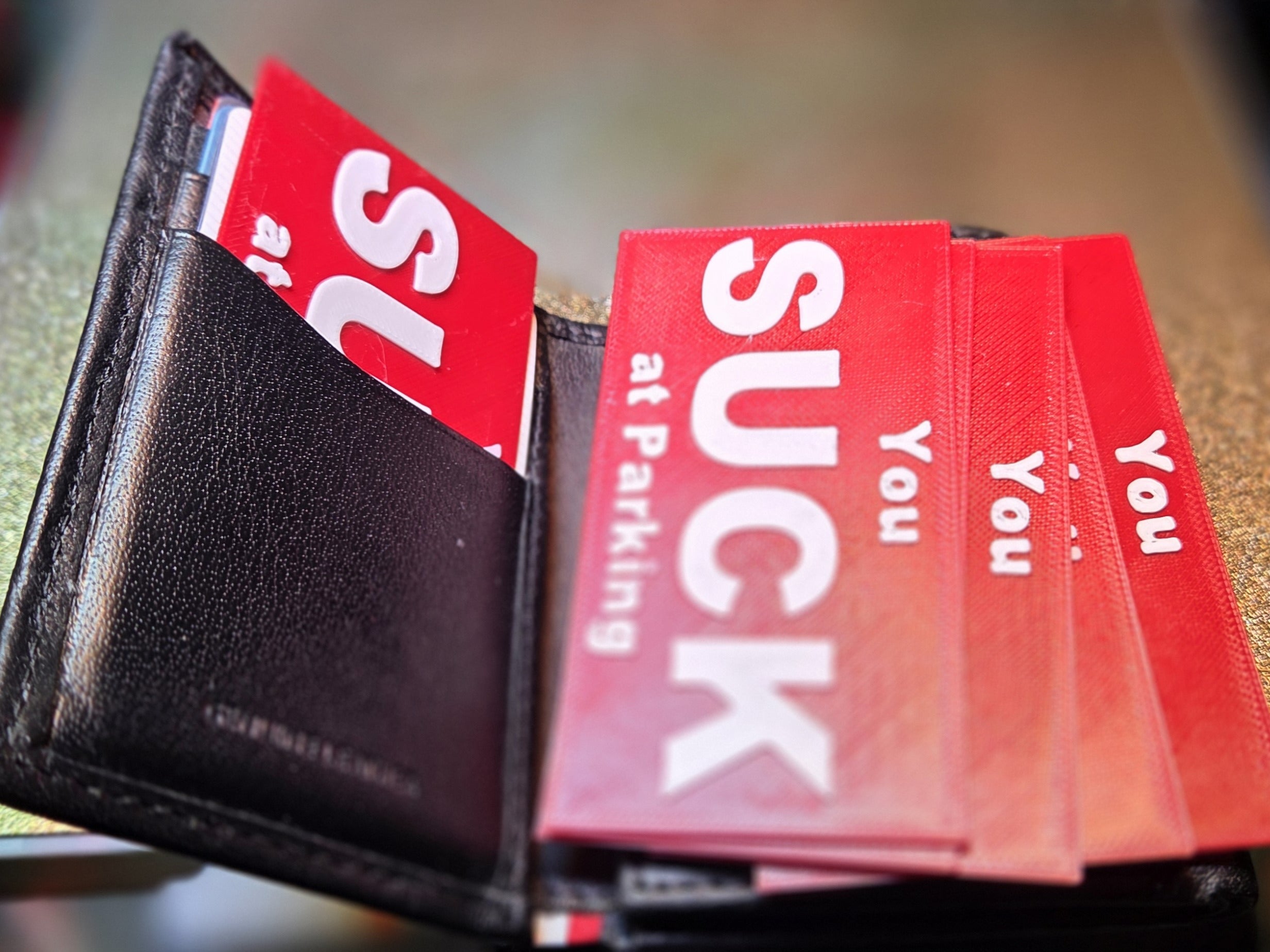 You Suck at Parking Cards