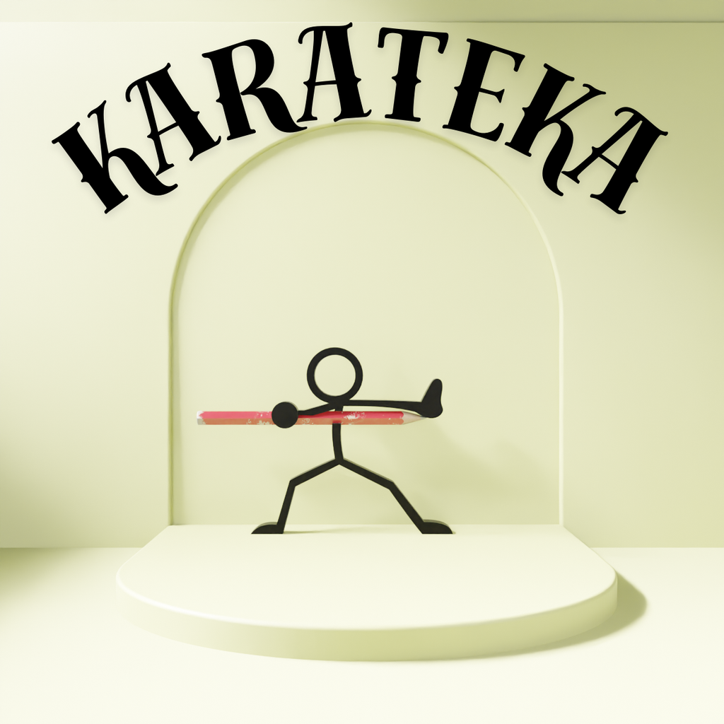 Stickman Warrior Pen Holder