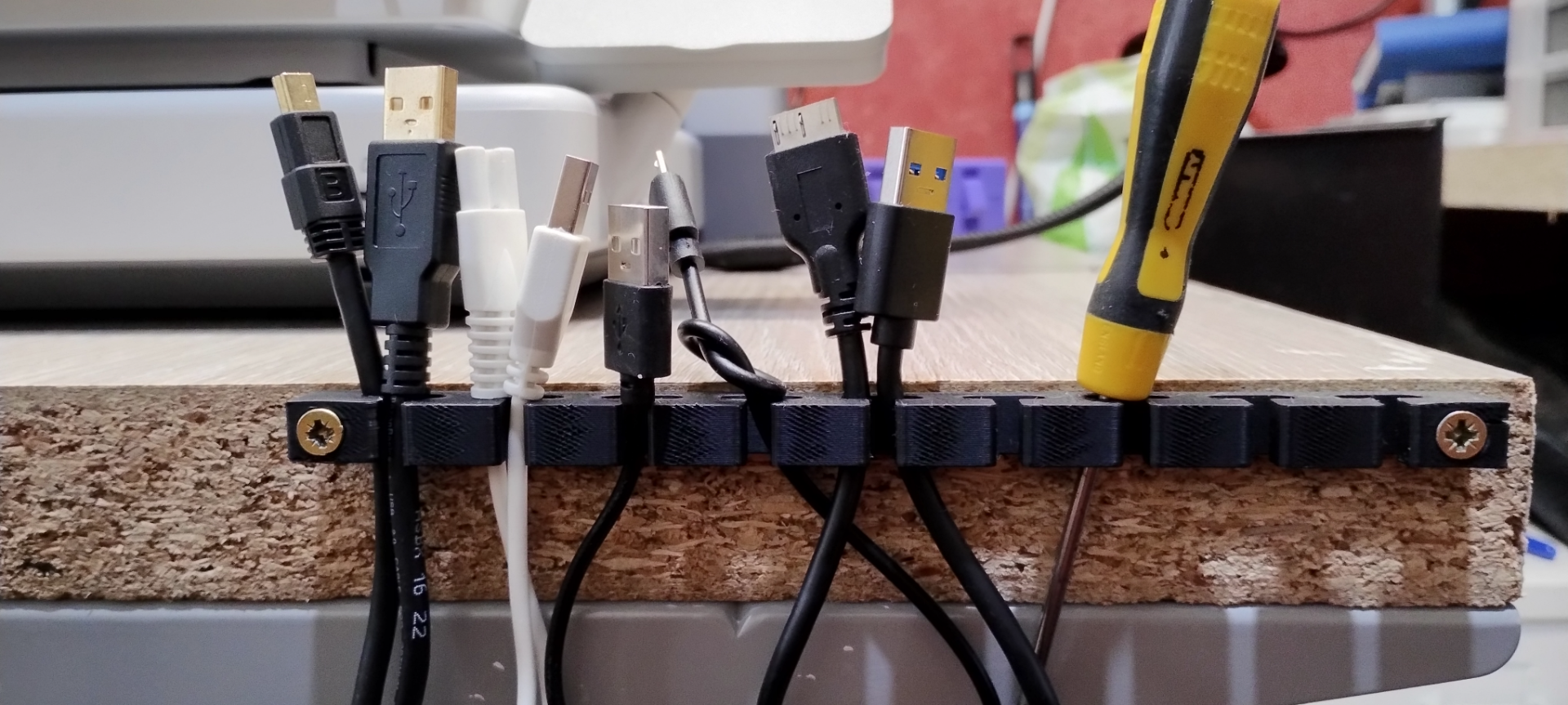 Usb cable holder