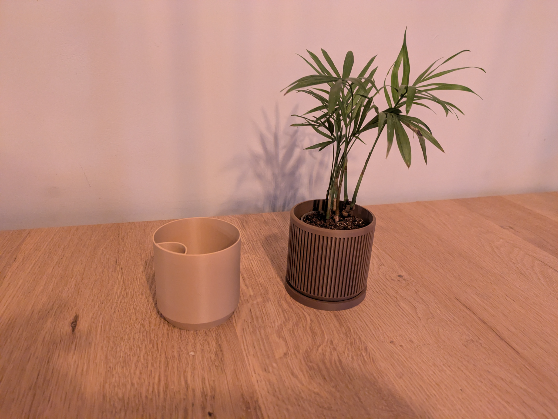 Modern planter pot + optional self watering.