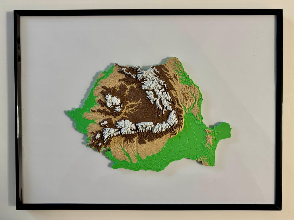 Romania Relief Map