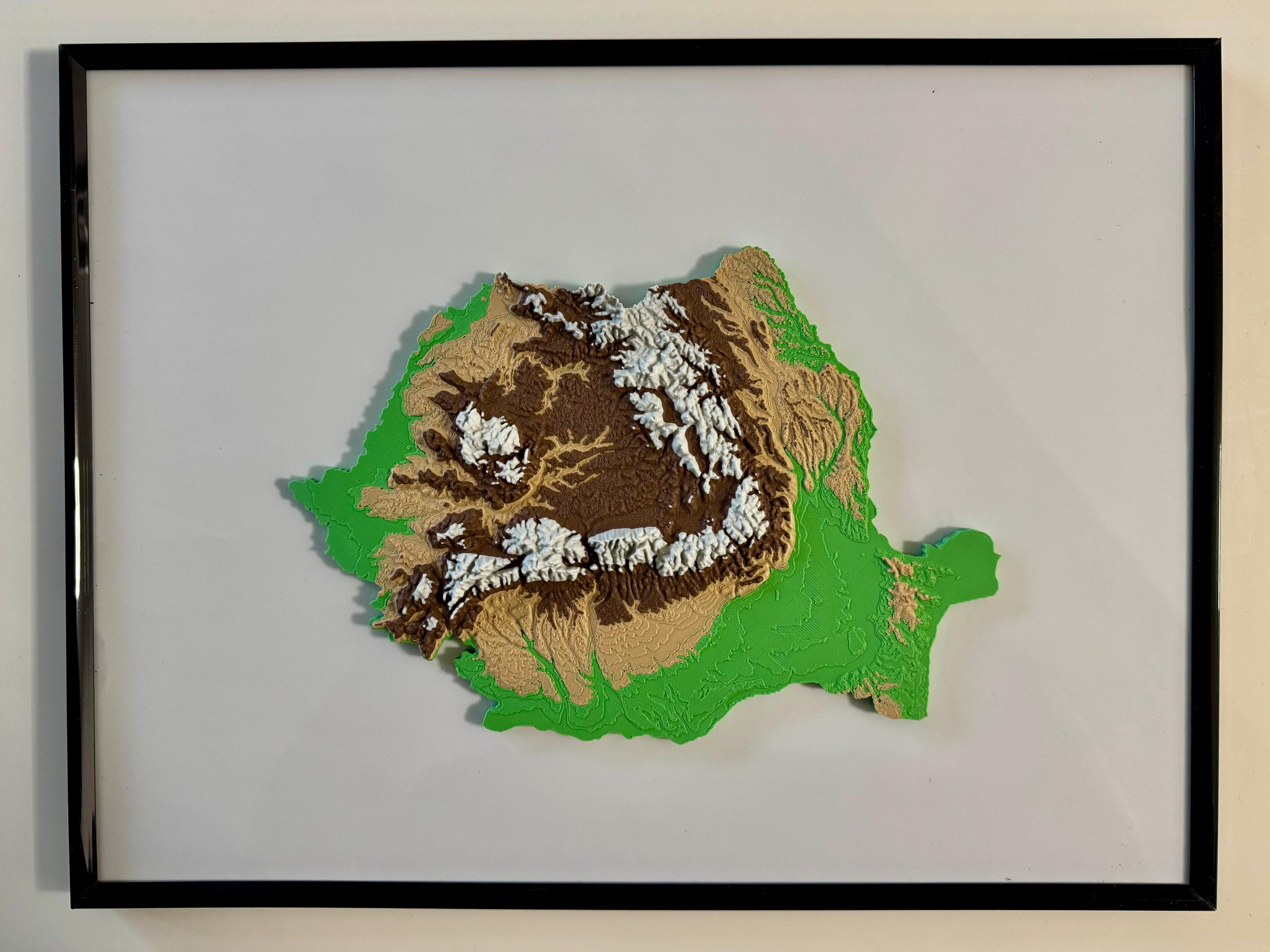 Romania Relief Map