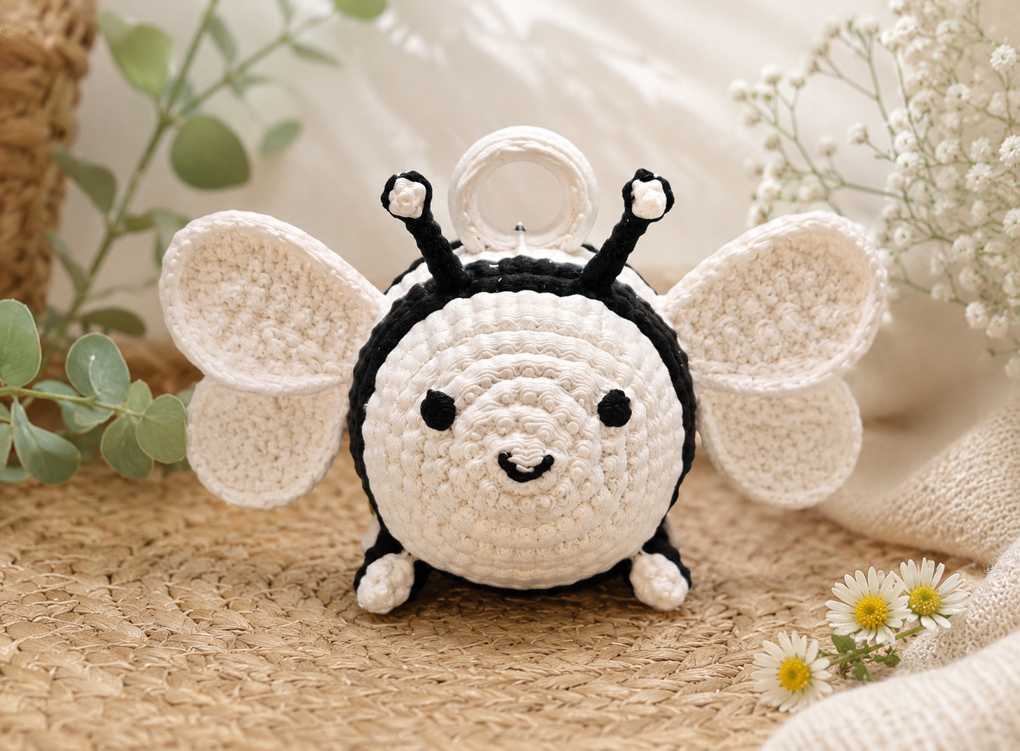 Crochet Bee Keyring